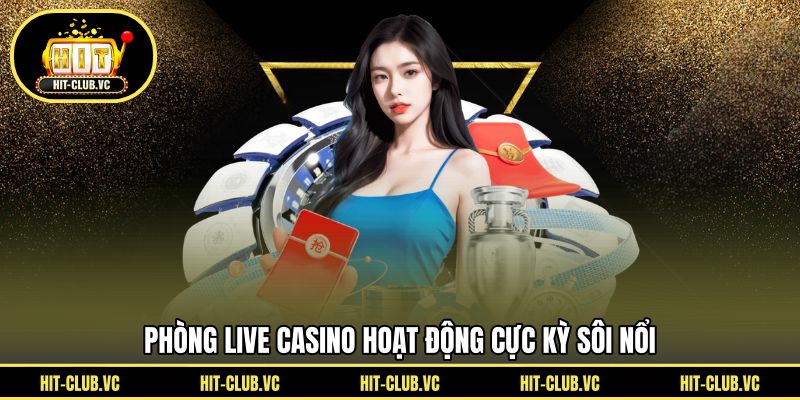 Phòng live casino hoạt động cực kỳ sôi nổi